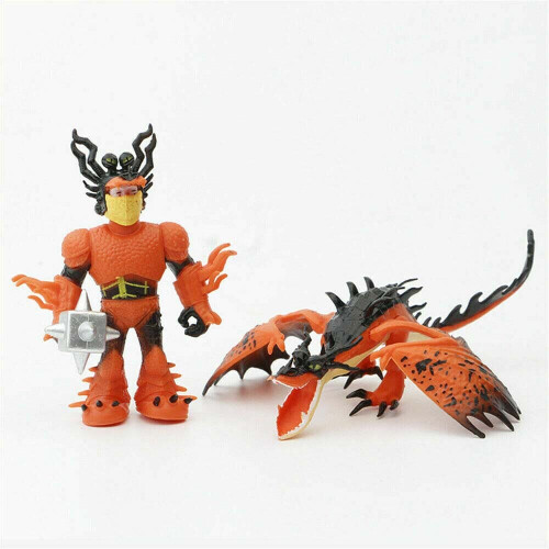8pcs Πώς να εκπαιδεύσετε τον δράκο σας Toothless Light Fury Stormfly Action Figures Toy 2