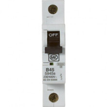 MK 45A Miniature Circuit Breaker (MCB) Single Pole Type B - 230V B45