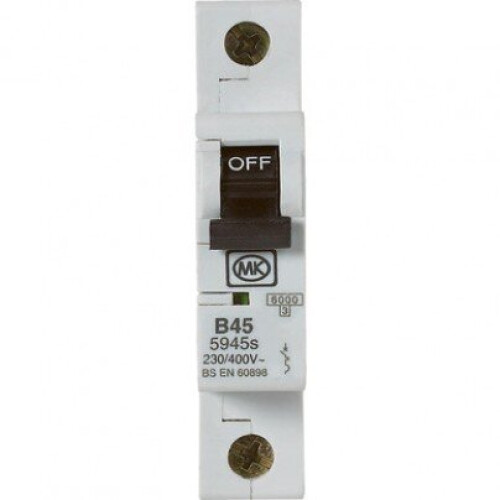 MK 45A Miniature Circuit Breaker (MCB) Single Pole Type B - 230V B45