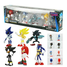 6X Sega Sonic Kids The Hedgehog Figurensammlung Spielzeug PVC Action Sets