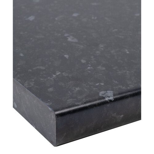 Wilsonart (2000 x 600mm, No Cut) Black Slate Matt Laminate Kitchen Worktop 30mm