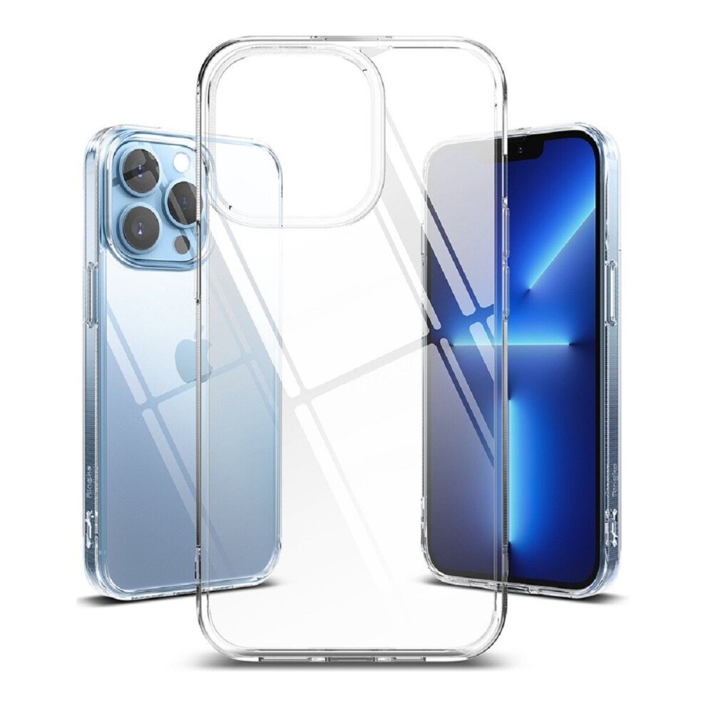 Apple iPhone 13 Pro Max Shock-Absorption Bumper Tempered Glass Transparent Case