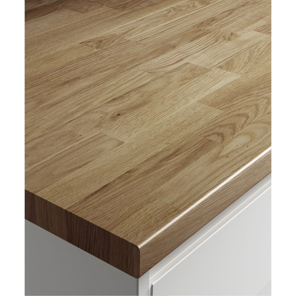 (1000 x 600mm, Length Cut) Colmar Oak Laminate Kitchen Worktop 40mm
