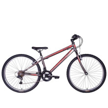Tiger Hazard Mens 14" Frame Mountain Bike MTB Red 26" Wheels 18 Speed