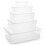 URBN Living (1, Size 2 - 33 x 19.5 x 11) Plastic Stackable Storage Boxes + Lids Containers 1