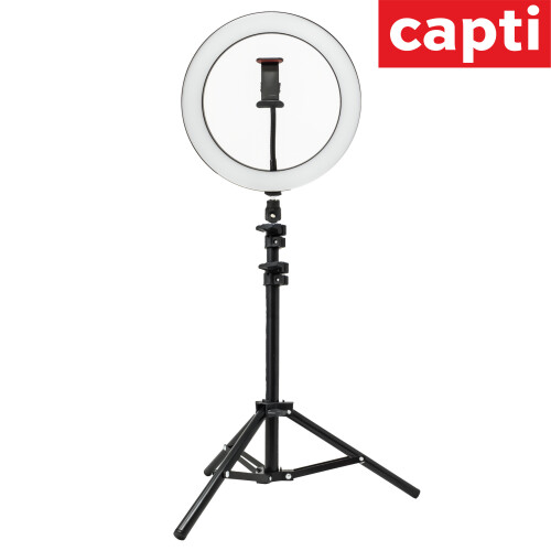 26cm Content Creator LED Ring Light With Stand and Phone Holder 1