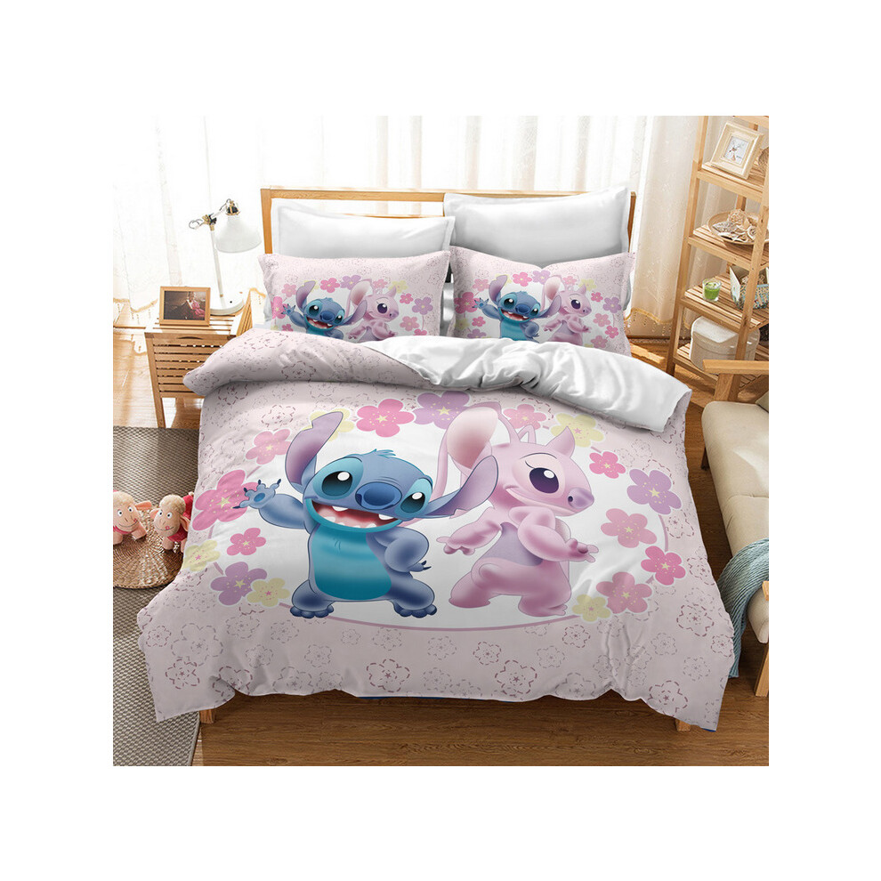 (Style 08, King) Lilo Stitch Bedding Single Double Duvet Cover UK