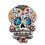 Smiffy's Inflatable Day of the Dead Skull 100 cm 2