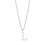 Philip Jones Jewellery Sterling Silver Initial L Necklace 3