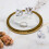 Philip Jones Jewellery Adjustable Triple Crystal Daisy Ring Created with Swarovski Crystals 4