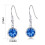 Philip Jones Jewellery Dark Blue Crystal Drop Earrings Created with Swarovski Crystals 3