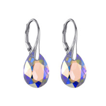 Sterling Silver Aurore Boreale Drop Earrings Created with Swarovski Crystals
