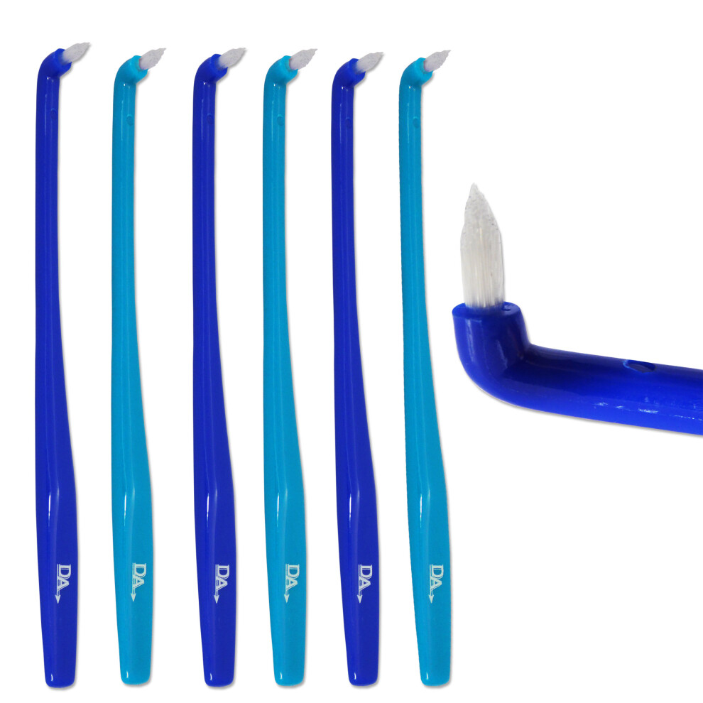 Dental Aesthetics 6 X Slim Interspace Toothbrush ~ Tufted End Interdental Orthodontic