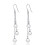 Philip Jones Jewellery Sterling Silver Triple White Pearl Drop Earrings 2