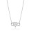 Philip Jones Jewellery Silver Plated Infinity Heart Necklace Created with Swarovski Crystals 3