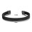 Philip Jones Jewellery Men's Black Steel Mesh Cuff Bracelet 5