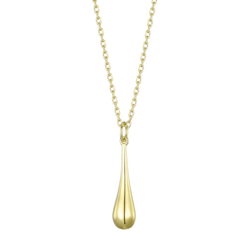 Philip Jones Jewellery Gold Plated Teardrop Necklace 1