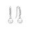 Philip Jones Jewellery Silver Plated Pearl Drop Earrings Created with Swarovski Crystals 2