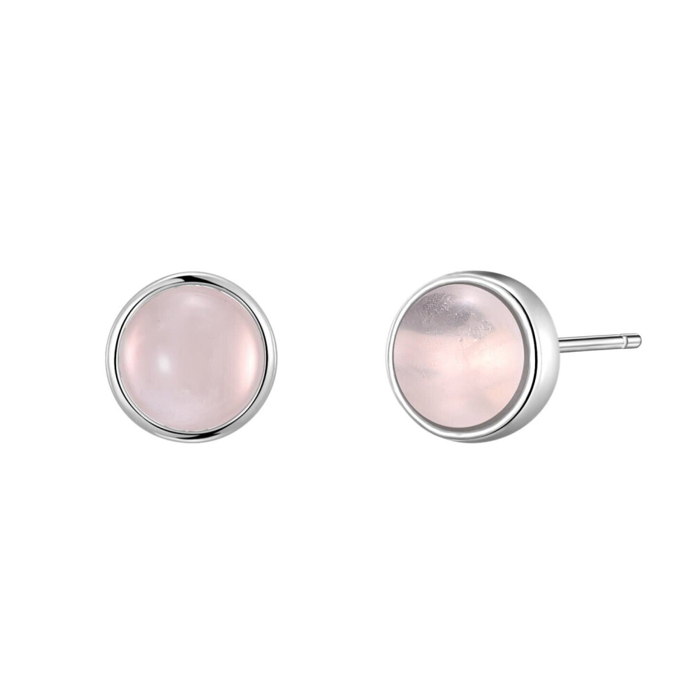 Rose Quartz Stud Earrings