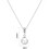 Philip Jones Jewellery Silver Plated Pearl Drop Necklace Created with Swarovski Crystals 7