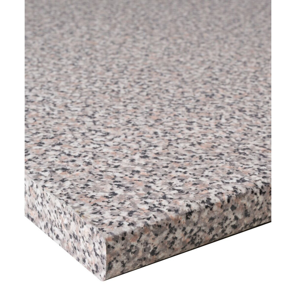 (1000 x 600mm, Length Cut) Rossini Granite Laminate Kitchen Worktop 30mm