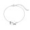 Philip Jones Jewellery Sterling Silver Friendship Quote Star Bracelet 7