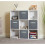 GEEZY (1) GEEZY Storage Boxes Foldable Square Canvas Collapsible Folding Fabric Cubes Box Toys 6