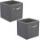 GEEZY (2) GEEZY Storage Boxes Foldable Square Canvas Collapsible Folding Fabric Cubes Box Toys 1