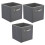 GEEZY (3) GEEZY Storage Boxes Foldable Square Canvas Collapsible Folding Fabric Cubes Box Toys 1