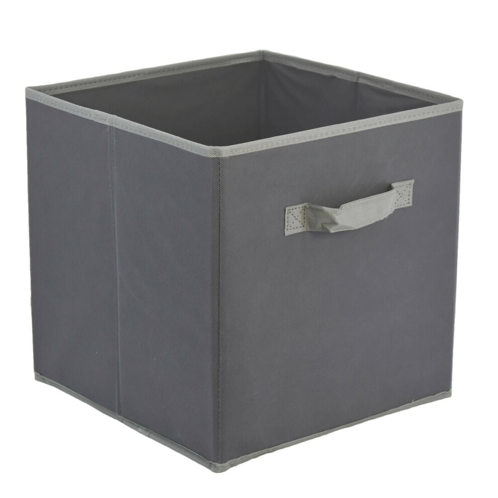 (1) GEEZY Storage Boxes Foldable Square Canvas Collapsible Folding Fabric Cubes Box Toys