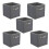 GEEZY (5) GEEZY Storage Boxes Foldable Square Canvas Collapsible Folding Fabric Cubes Box Toys 1