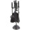 4 Piece Traditional Fireplace Companion Set Iron Fire Burner Tool 1