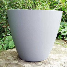 10" Savannah Matte grey Bowl Garden Outdoor Planter Plant Flower Pot