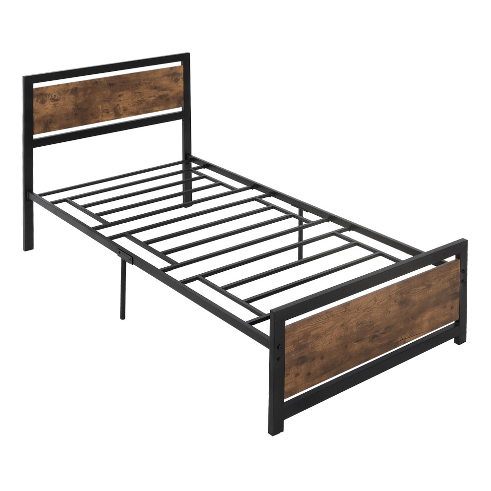 Metal Bed Frame Slat Support Bedstead Base