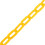 VidaXL vidaXL Warning Chain Yellow 100 m ?6 mm Plastic Security Chain Barrier Link 2