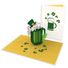 Irish Beer Laser Cut Pop Up St Patrick's Greeting Card Love Kate's Card Moments
