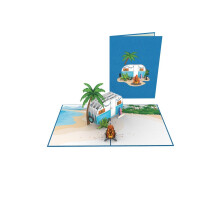 Camper Laser Cut Pop Up Greeting Card Any Occasion Love Kate's Card Moments