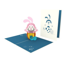 Easter Bunny Laser Cut Pop Up Easter Greeting Card Love Kate's Card Moments