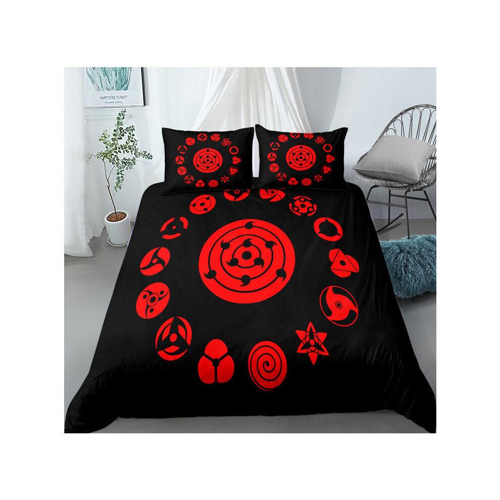 (Style 03, King) Naruto Bedding Single Double Duvet Cover Cartoon U