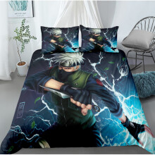 (Style 19, Double) Naruto Bedding Single Double Duvet Cover Cartoon U