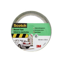 Scotch Black & Yellow Hazard Tape (L) 33m (W) 50mm