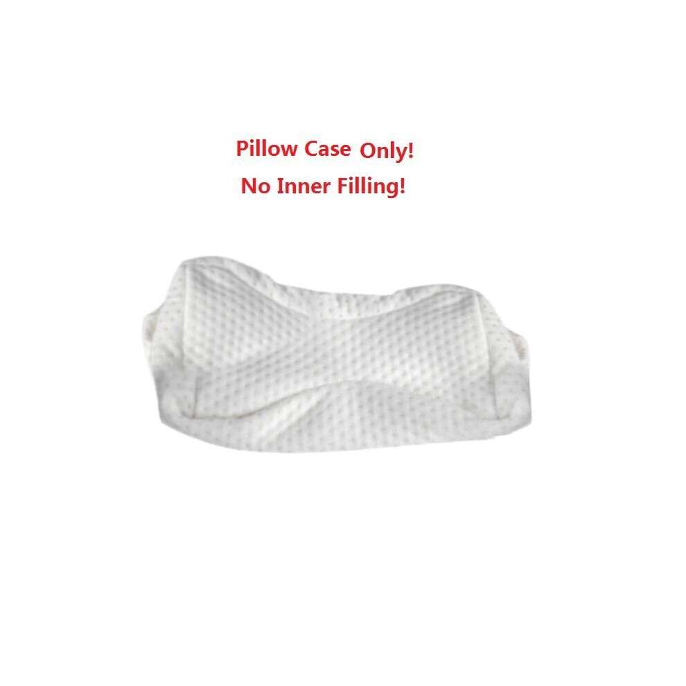 (Cover Only) Memory Foam Knee Pillow Side Sleepers Cushion Pregnancy Align Spine Back Support