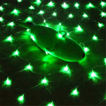 (Green, UK-3x2m-200LEDs) Net Mesh Christmas Fairy String Lights Xmas Party Outdoor 3M*2M 200LED EU US