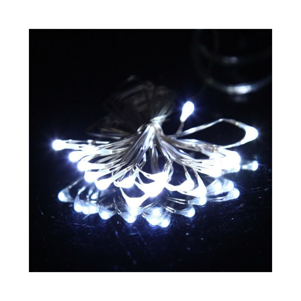 (, 3M(30Led)) Led Battery String Fairy Copper Wire Lights Waterproof Home Party Decor White/Light