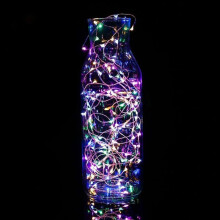 (MultiColor, 2M(20Led)) LED Battery String Fairy Light Copper Wire Lights Waterproof Home Party Decor