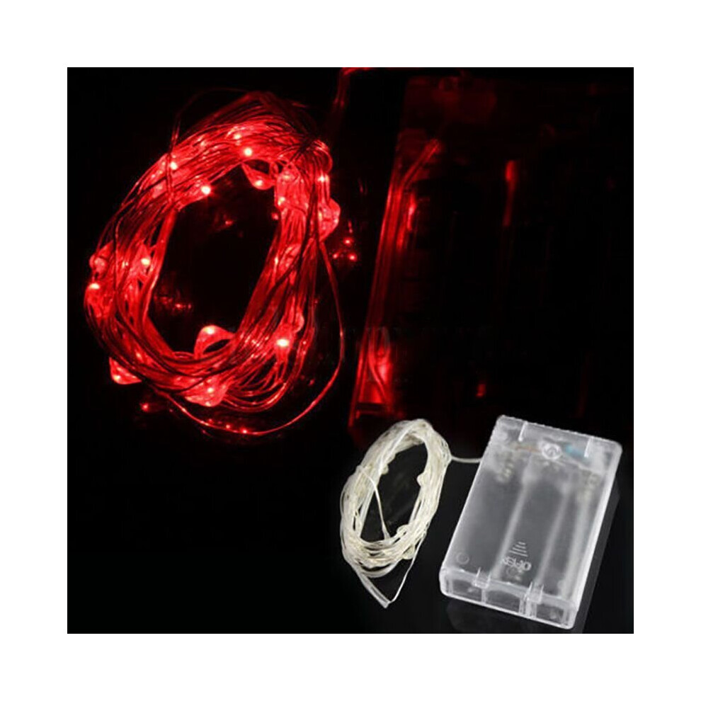 (Red, 3M(30Led)) LED Battery String Fairy Light Copper Wire Lights Waterproof Home Party Decor-image-OPC-P8PHKSH-NEW