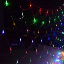 (Colorful, UK-3x2m-200LEDs) Net Mesh Christmas Fairy String Lights Xmas Party Outdoor 3M*2M 200LED EU US