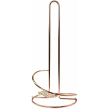 Copper Kitchen Metal Paper Roll Towel Holder Stand Organizer Rack