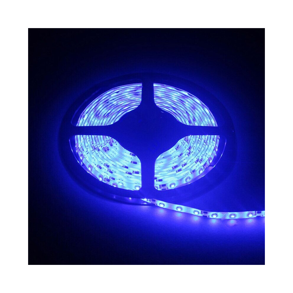 (Blue) 300 LED Light Strip Kit Flexible SMD 2835 12V 16.4Ft Tape For Home Kitchen