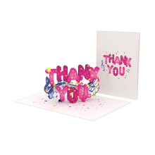 Thank You Laser Cut Pop Up Thank You Greeting Card Love Kate's Card Moments